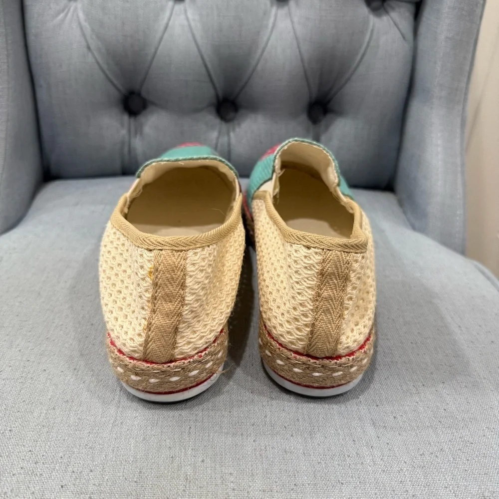 Goby Strawberry Print‎ Espadrille Slip-On Shoes